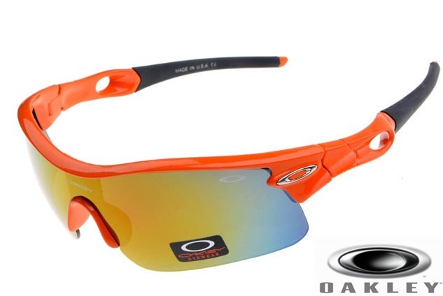 orange and blue oakley sunglasses